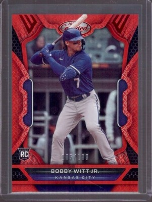 BOBBY WITT JR. 2022 Panini Chronicles Certified #32 Red Rookie RC #105/199