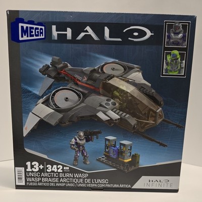 Mega Construx Halo Infinite Arctic Burn Wasp 342 pcs. 2 Figures. New.