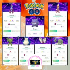 Pokémon go❀❀Shiny gigantamax Dark Skies Background Max Final-Tr❀de 20k or P❀T❀C