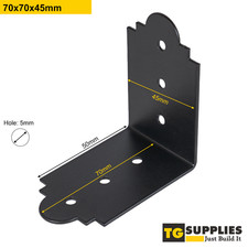 Ornamental Black Angle Bracket Pergola Corner Angle Brace Pergola Connector