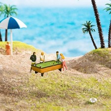 Billardtisch-Modell im Maßstab 1:64, Miniaturfiguren für Stadtstraßenszenen