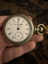 Authentic antique Elgin National Watch Co. pocket watch, dating to the late 1884