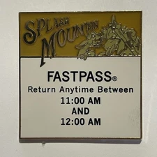 Disney WDI Fast Pass Splash Mountain Pin LE 200