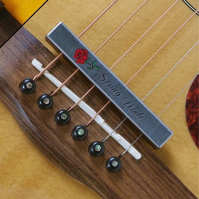 Universal Guitar Mute Foam String Dampeners Stainless Steel Shell for Bass