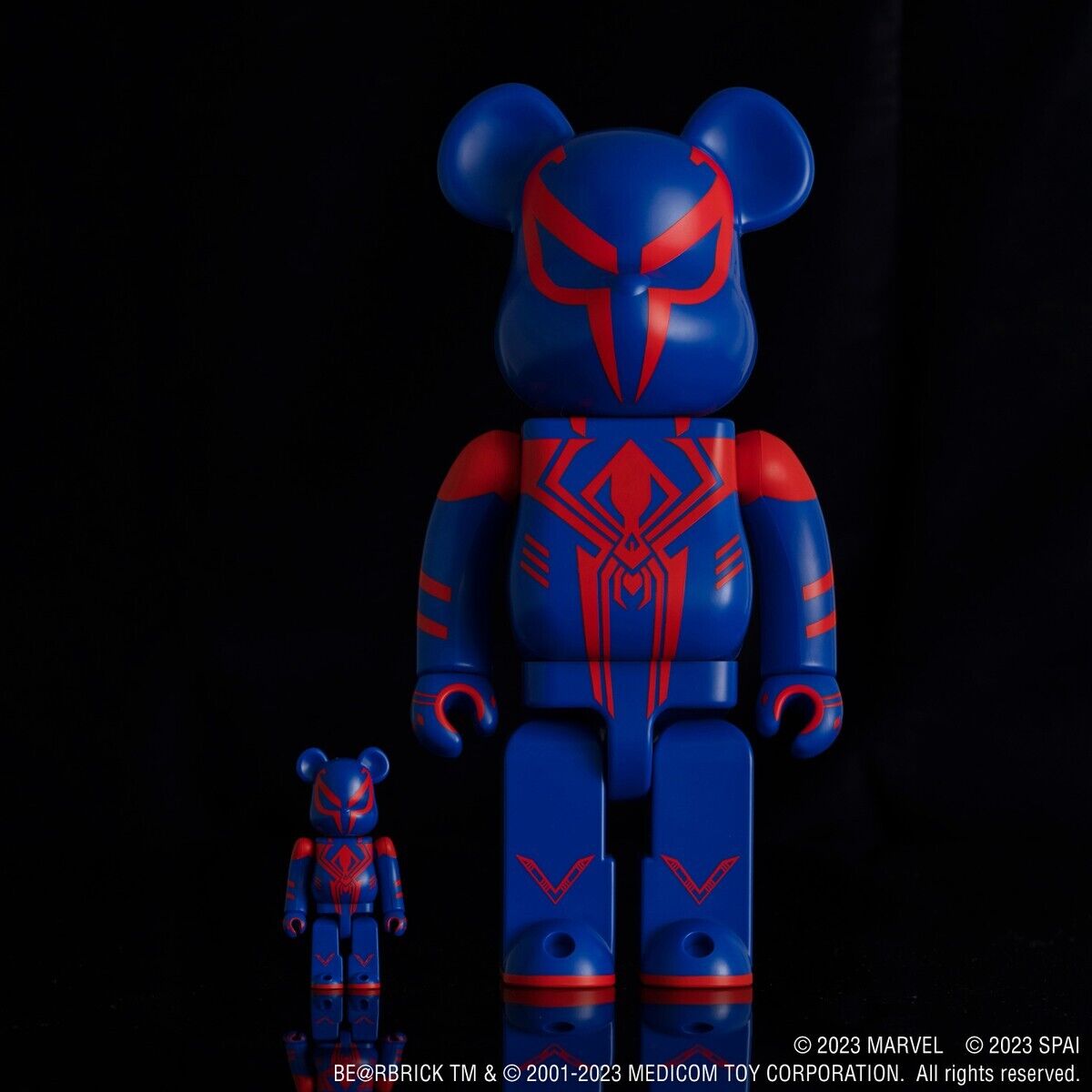 BE@RBRICK SPIDER-MAN 100％ & 400％ 黒赤セットハンドメイド