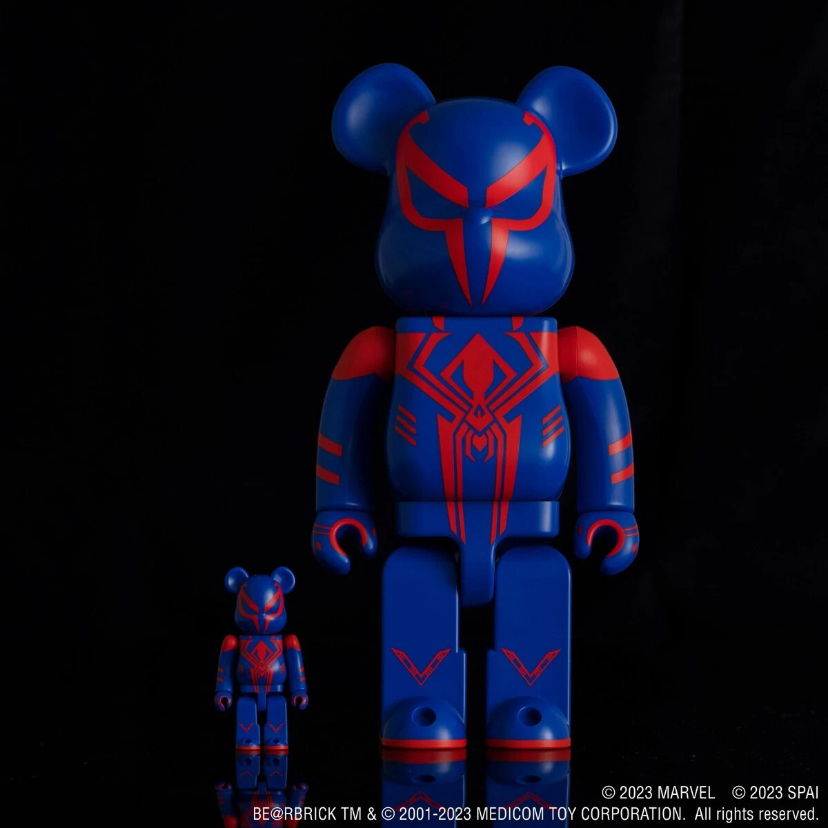 BE@RBRICK SPIDER-MAN 2099 Spider-Man: Across the Spiderverse 400% & 100% set