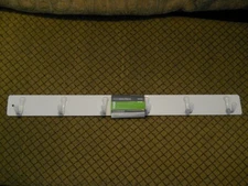 Style Selections 6-Hook 19.49-in x 1.75-in H White Decorative Wall Hook(15-lb) _