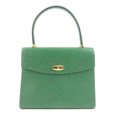Auth Louis Vuitton Epi Malesherbes Hand Bag Borneo Green