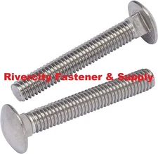 5/16-18x2 Stainless Carriage Bolts 5/16x18 x 2" Screws 5/16-18 x 2.00