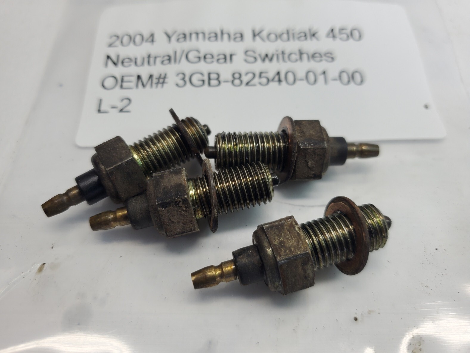 2004 YAMAHA KODIAK 450 NEUTRAL/GEAR SWITCHES OEM3GB825400100 (L2