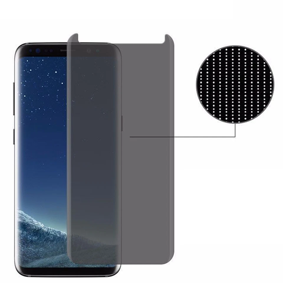 Privacy Tempered Glass Anti-spy Screen Protector Film For Samsung Galaxy A8 S7 - Image 4 of 4