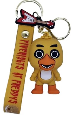 Five Nights at Freddy's Chica Character 3D Silicone Charm Keychain Keyring