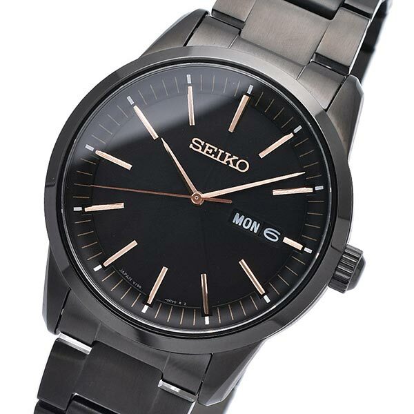 seiko solar black watch