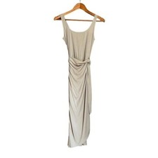NWT! Mi Ami biege faux wrap dress. Size small