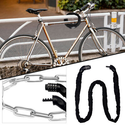 Security Chain 4-Digit Combination Padlock for Bicycle Mountain