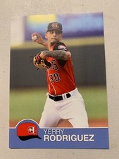 Yerry Rodriguez Card 2019 Hickory Crawdads Team Card