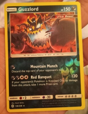 Pokémon TCG Guzzlord Sun & Moon - Cosmic Eclipse 136/236 Holo Holo Rare