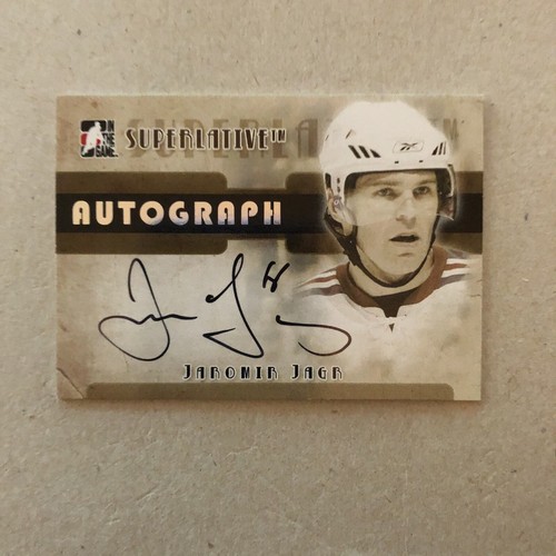 Jaromir Jagr 2007-08 In the Game Superlative Autograph Signature Silver /50 - Picture 1 of 6
