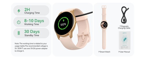 New Smart Watch Women Android Ladies Fitness Bluetooth Watch for iPhone Samsung - Picture 11 of 18