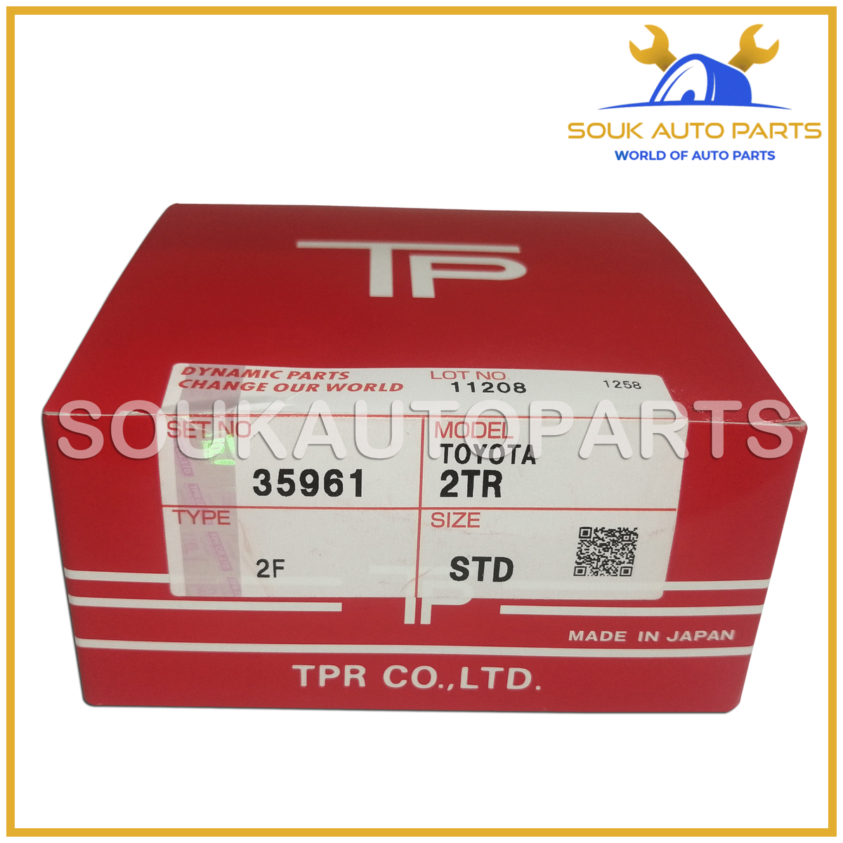 13011-75110 Piston RING SET 2TR-FE 95mm Std Toyota 4RUNNER PRADO