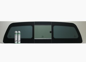 Fits 05 19 Nissan Frontier Pickup Back Glass Manual Slider Window 2 Glue Ebay