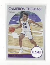 2021-22 Chronicles Draft Pink #65 Cameron Thomas (Hoops Retro) Rookie Nets