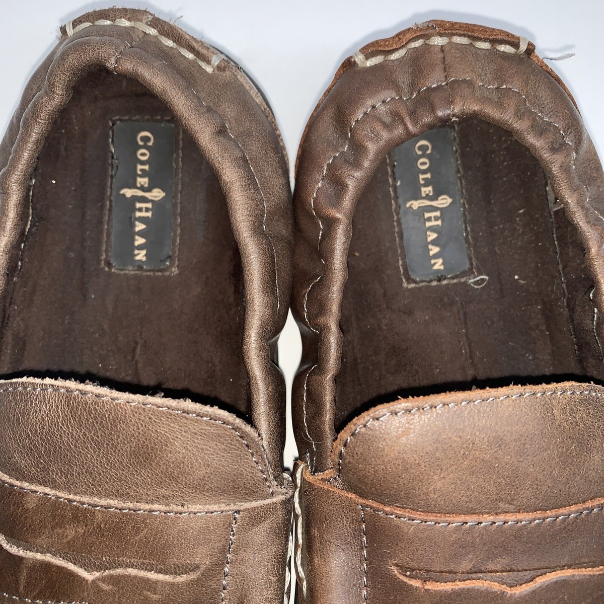 Cole Haan C06684 Men’s Brown Suede Slip-on Nike Air Sole Size 12 M Mens Cole Haan Nike Air Brown Leather Slip on Shoes Size 9  main image 3