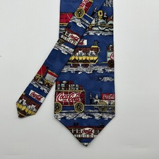 Vintage Coca-Cola NeckTie Rare! Made In USA 100% Silk