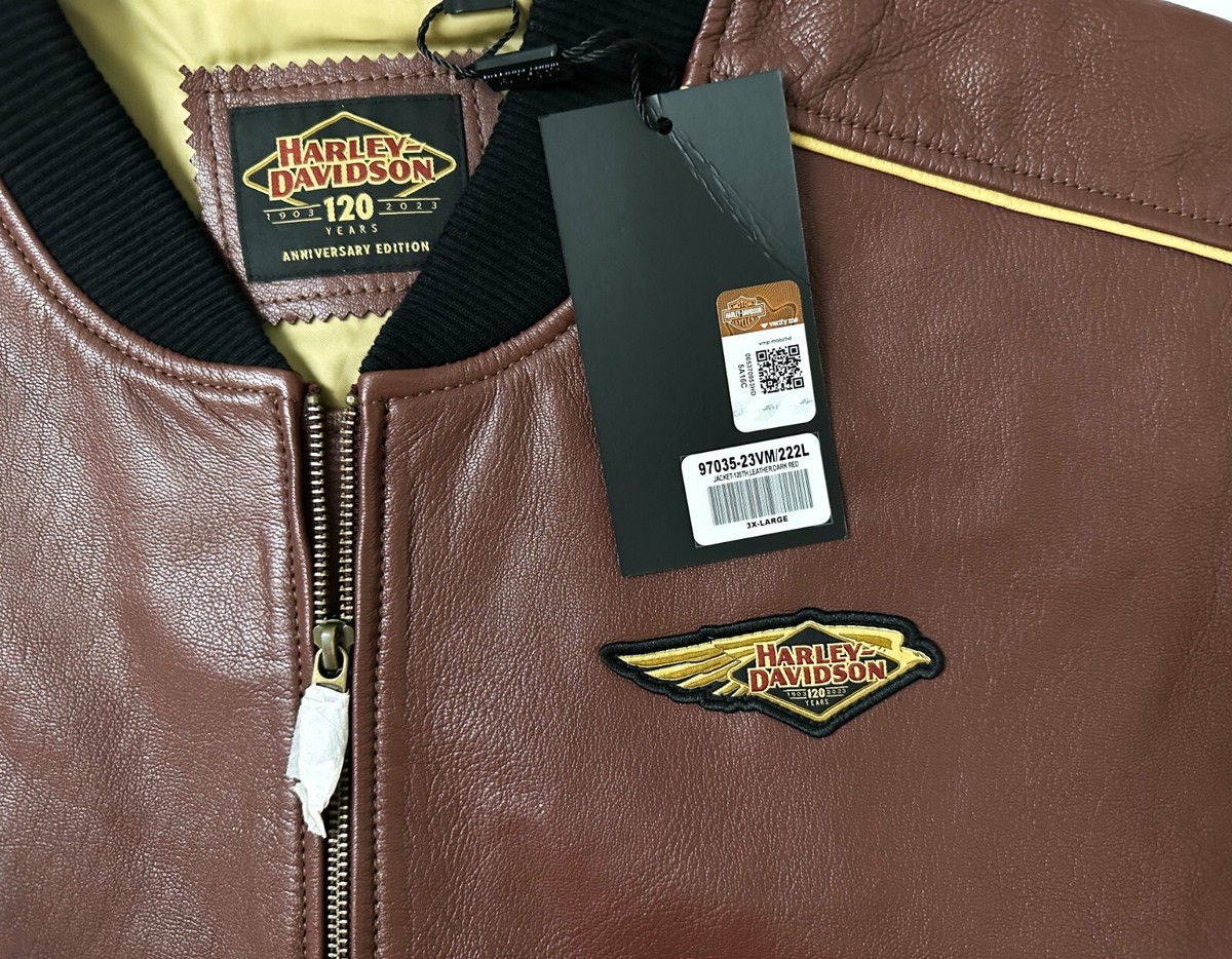 ‘’_ New Harley-Davidson 120th Anniversary Goatskin Leather Jacket