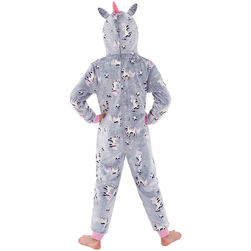 Vestido Onezi Brillow In The Dark Girls Unicornio 1Onesie Vestido Manta Peluche Vellocino  - Imagen 8 de 29