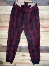 Vtg Woolrich Hunting Pants WOOL Red Buffalo Plaid Thick 40s 50s Mens 32x29