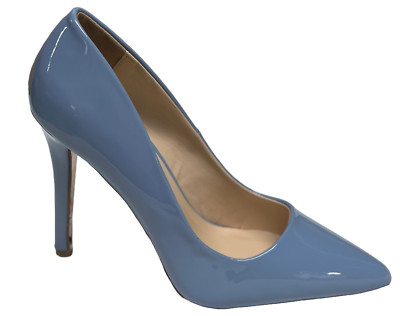Qupid Show-58A Stiletto Heel - Serenity Blue Pointy Toe Pump