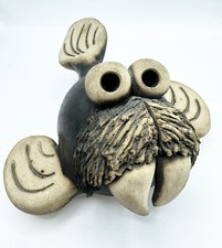 SIGNED Grogg Walrus Figure John Hughes Wales 1970s Studio Pottery