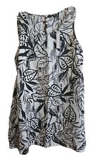Tahari 100% Linen Plus Size Floral Natura Sleeveless Shift Dress Women SZ 2X NWT