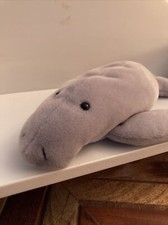 Ty Beanie Baby 2nd Gen Tush Tag Manny the Manatee Retired 