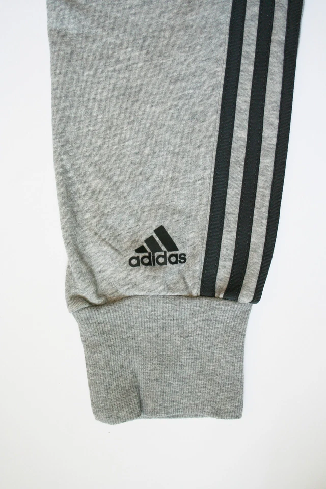 ADIDAS pantalon jogging COMME NEUF gris chiné survêtement fille 12-13 ans 158 cm - Photo 3/4