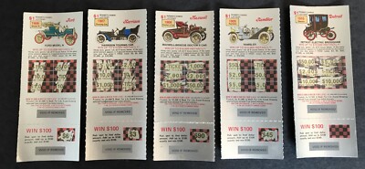 Antique Cars  Instant Lottery Tickets , ,no cash value