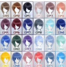 Basic Cosplay Doujin Anime Men Scalp Wig Straight Short Boy Mens Wig 40cm