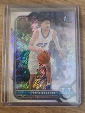 2021-22 1st Bowman TREY ALEXANDER Shimmer New Orleans Pelicans FREE SHIPPING!