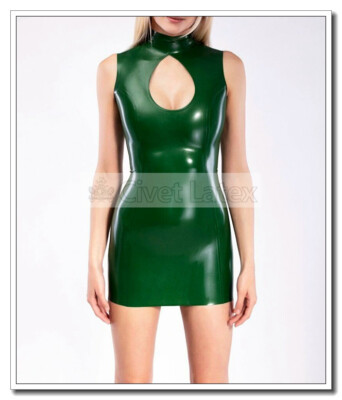 Latex Womens Bodycon Drop Shape Hollow Cut Dresses Metallic Green Back Zip D165 | eBay Latex Womens Bodycon Drop Shape Hollow Cut Dresses Metallic Green Back Zip D165 | eBay