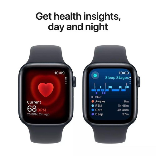 Apple Watch Series SE (2nd Gen) GPS 44mm Midnight Case & Sport Band (M/L) - Picture 3 of 6