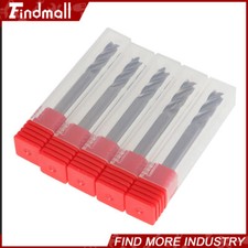 5 PCS 1/4" 4 Flute Ball Nose Carbide End Mill 3/4" LOC 2-1/2" Overall Length