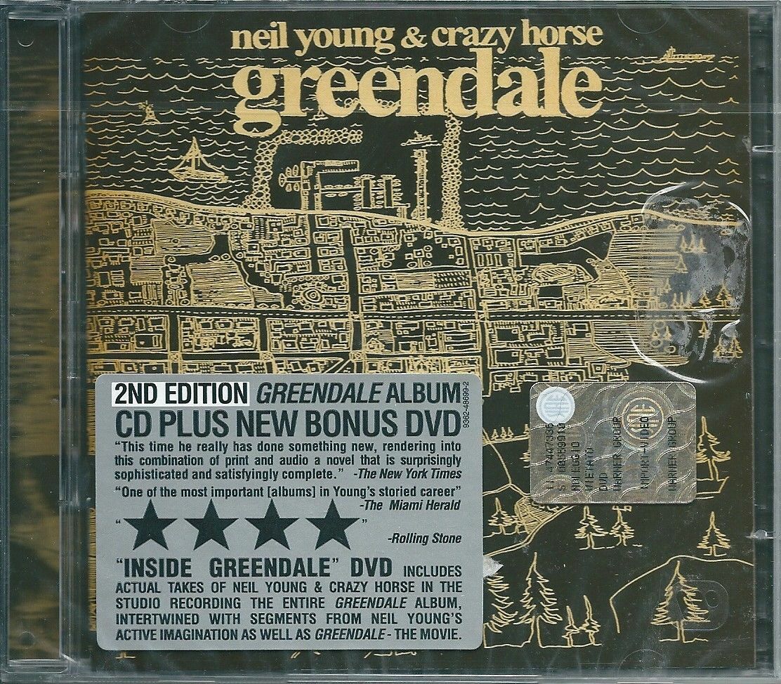 Neil Young & Crazy Horse. Greendale (2004) CD+DVD NUOVO Grandpa's Interview. Sun