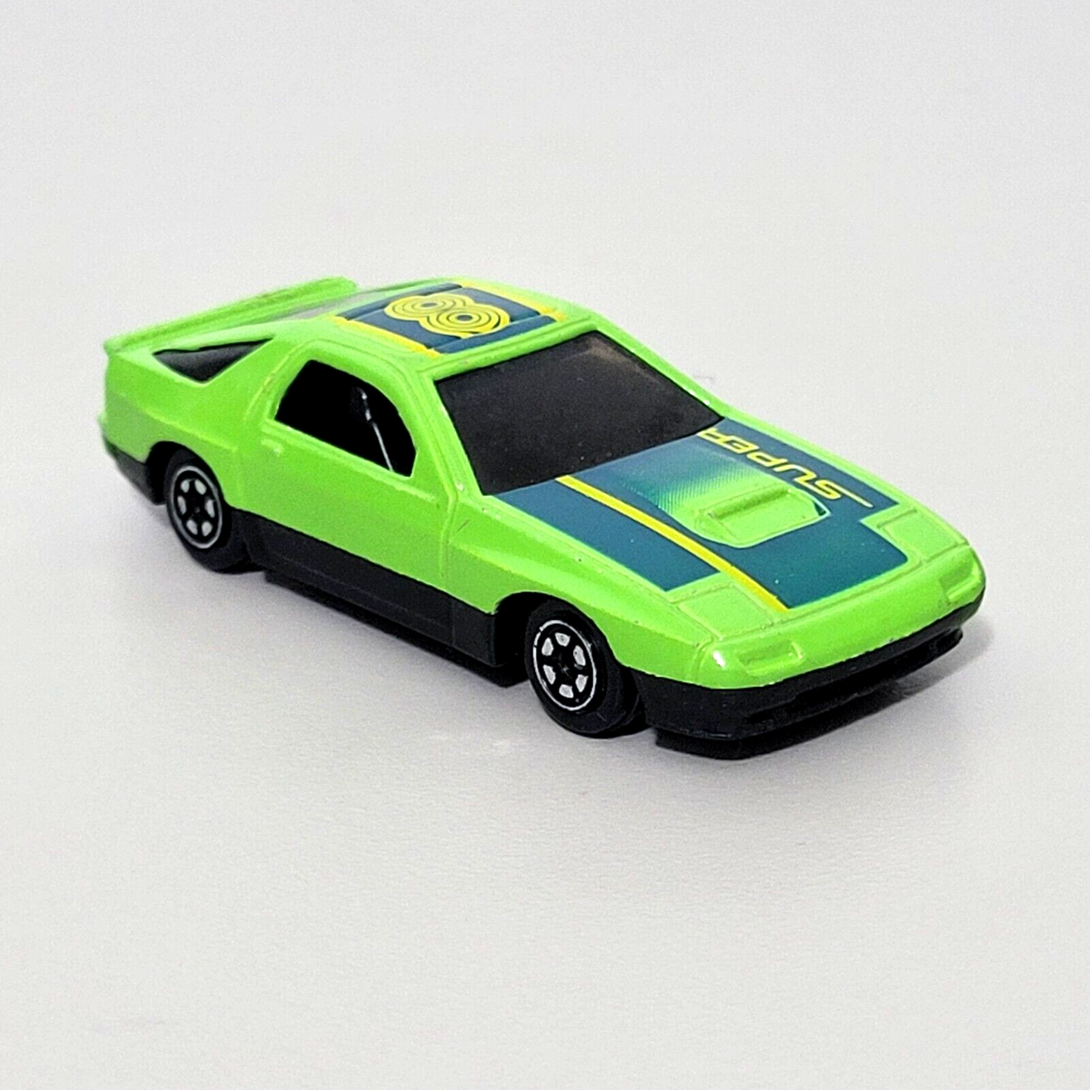 rx7 ミニカー Vintage Yatming #807 MAZDA RX-7 2nd Gen Green 1/64 Diecast