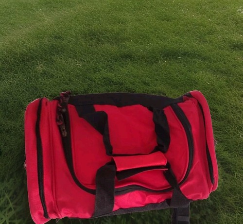 AAA Reisetasche rot schwarz weiß Logo doppelte Tragegurte stabil neu ohne Etikett - Bild 4 von 5
