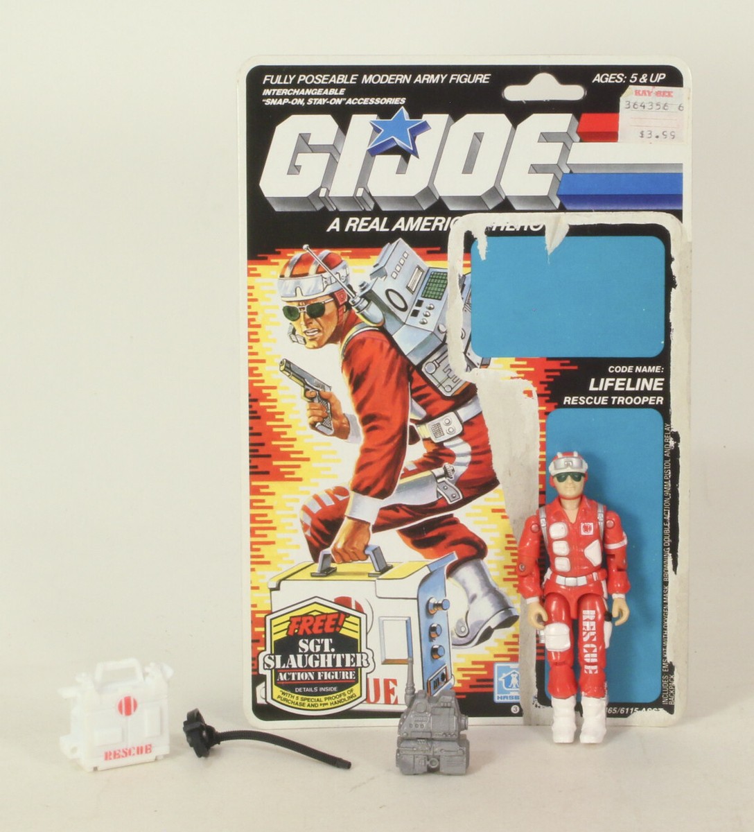 Vintage GI Joe Loose ARAH Lifeline & Original Card Back | eBay