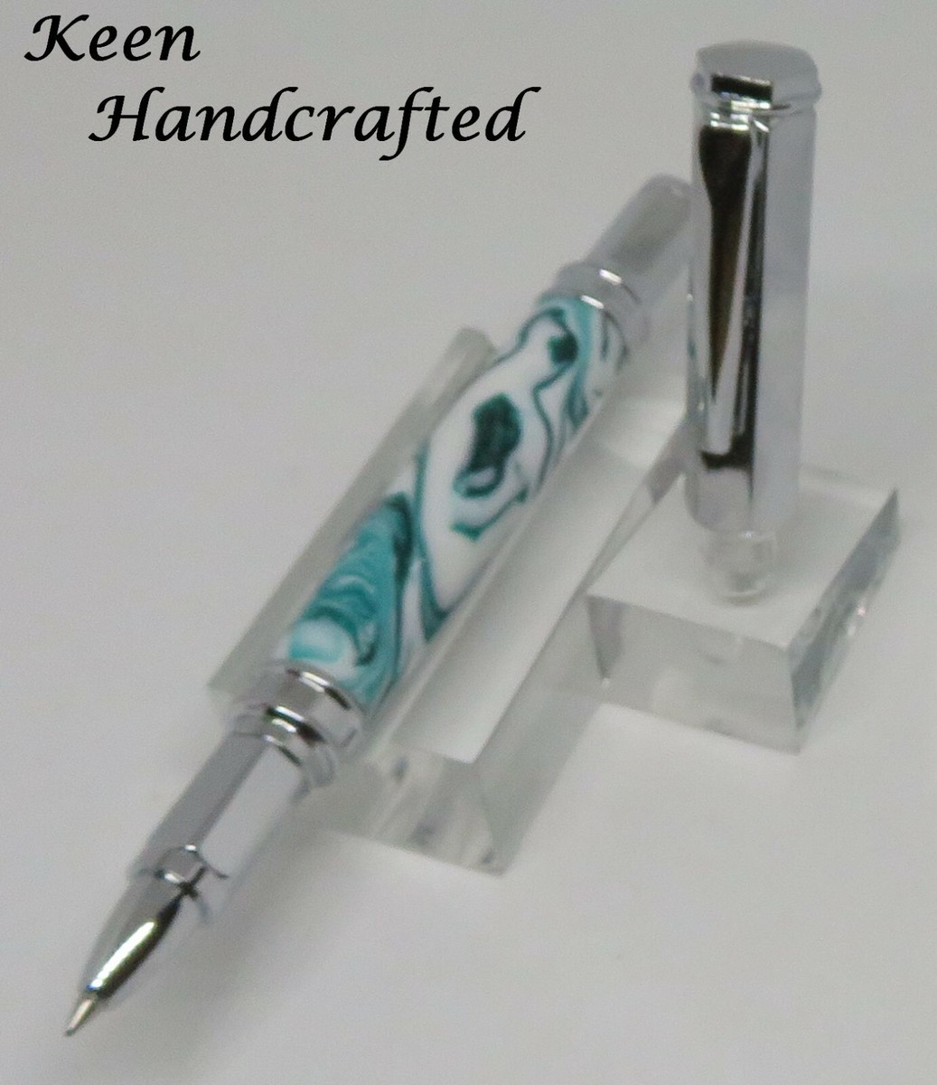ku - Keen Handcrafted Handmade Ocean Blue Chrome Magnetic Vertex