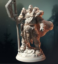 Viking Barbarian - Orik Bjornstain  DnD Miniatures  Tabletop Gaming Miniature