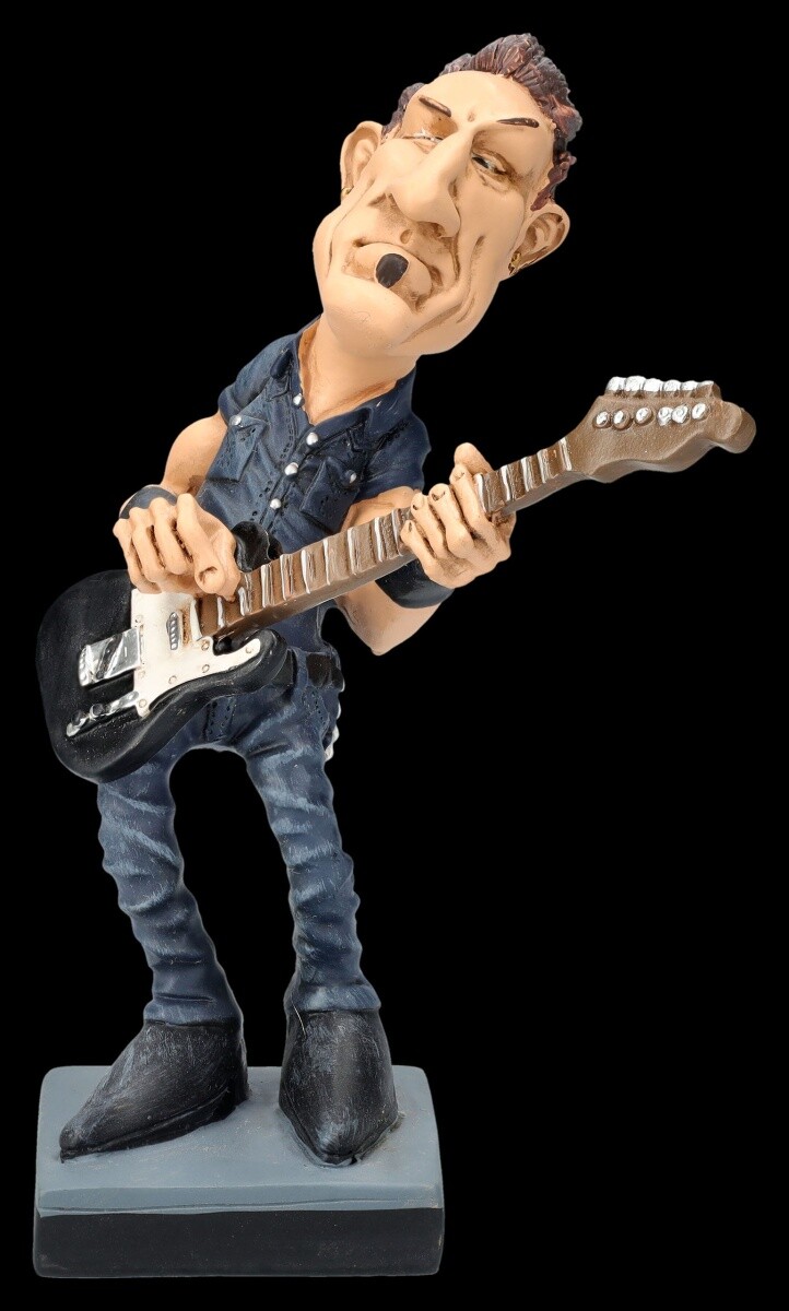 Funny Rockstar Figure - Bruce The Boss - Warren Stratford - Singer Gift
