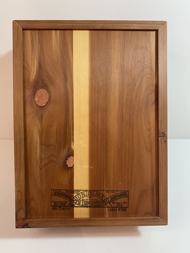 Wooden Cedar Holy Bible Storage Box Union Made 9.5" - Picture 4 of 5